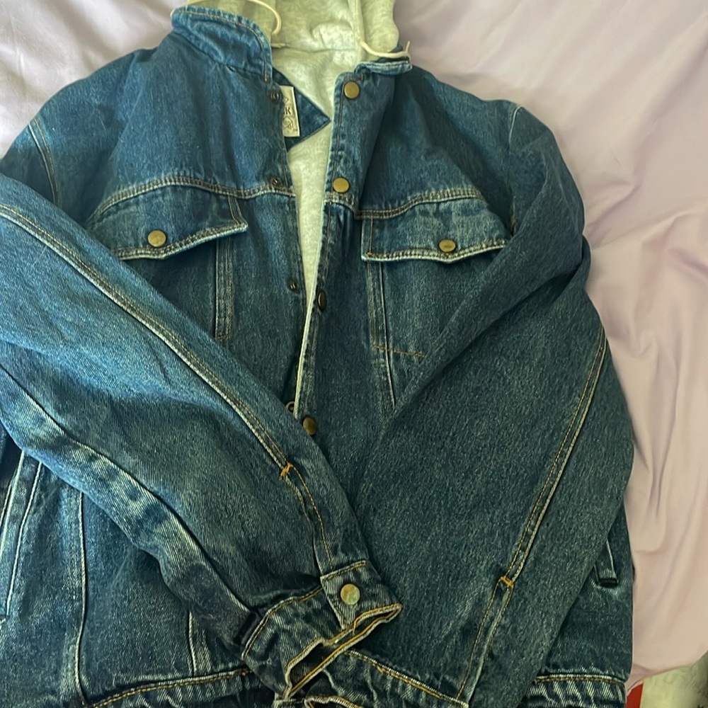Vintage jean jacket, size xl